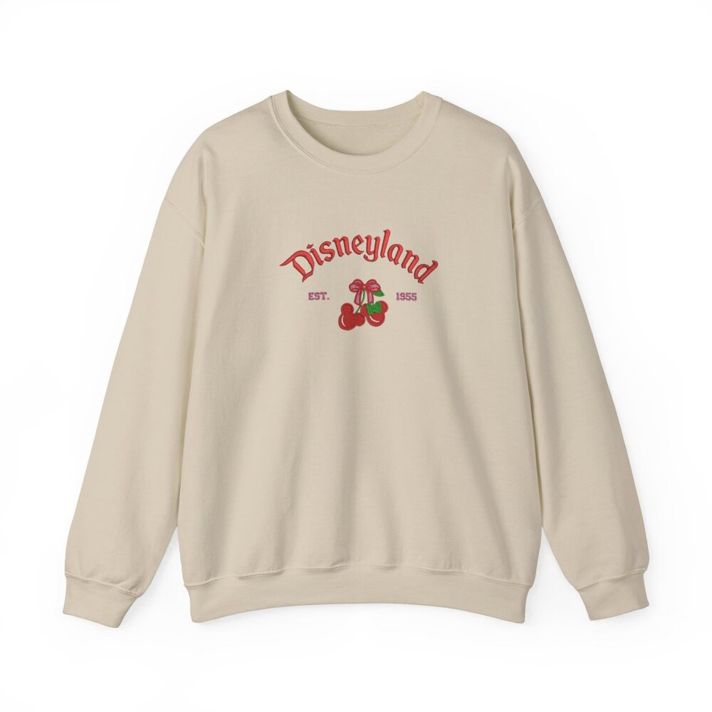 Sand Disneyland Sweatshirt – Cherry Graphic – M/L – Brand New
